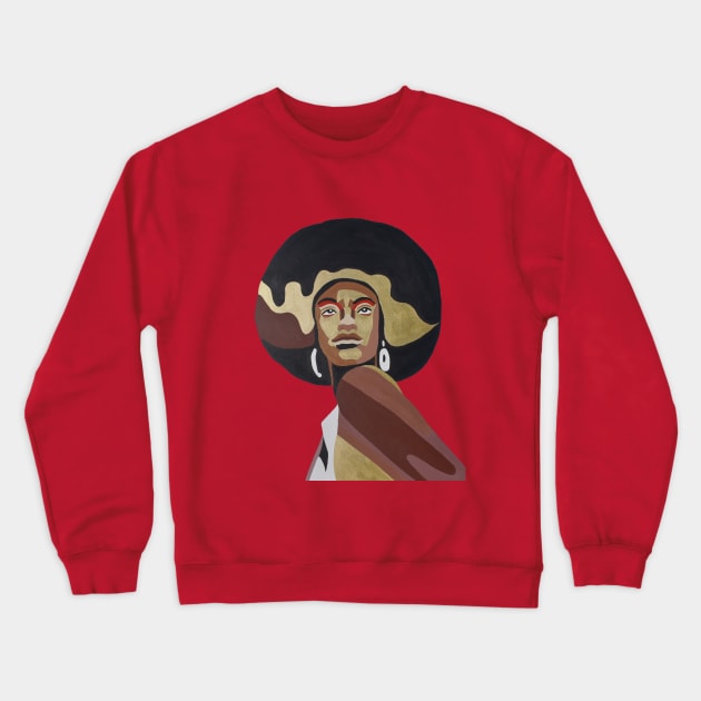 African Queen Crewneck Sweatshirt by PrintsHessin